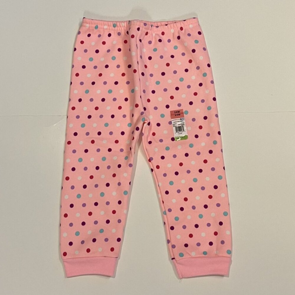 Girl Toddler Baby Warm Pants Sweatpants Winter 24M Polka Dot
